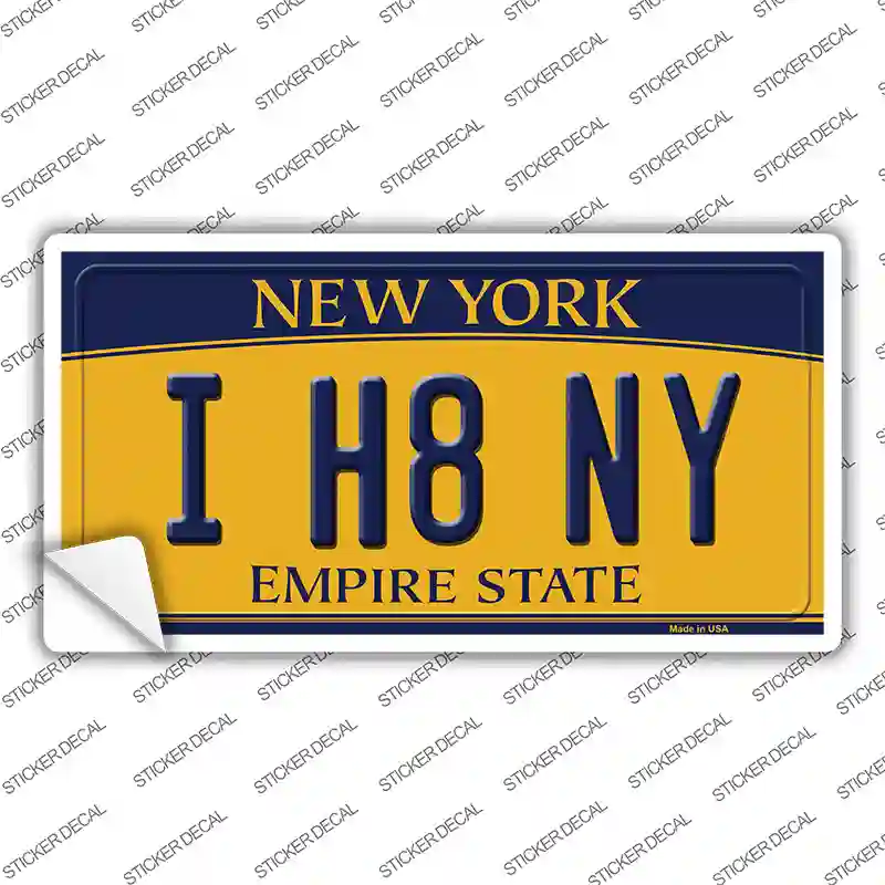 I H8 NY New York Novelty Sticker Decal Small