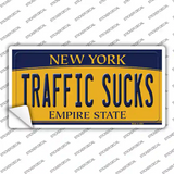 Traffic Sucks New York Novelty Sticker Decal Small