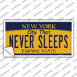 Never Sleeps New York Novelty Sticker Decal Small