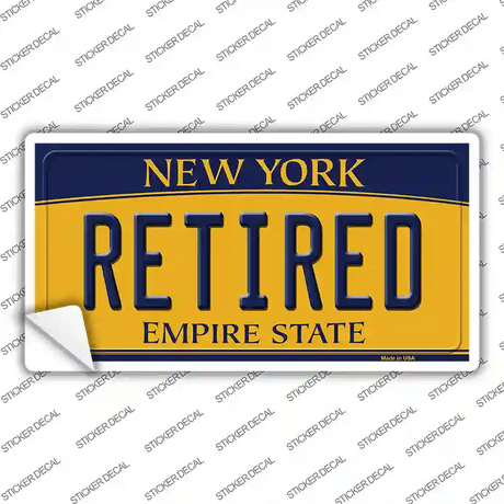 Retired New York Novelty Sticker Decal Small