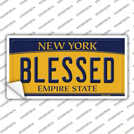 Blessed New York Novelty Sticker Decal Small