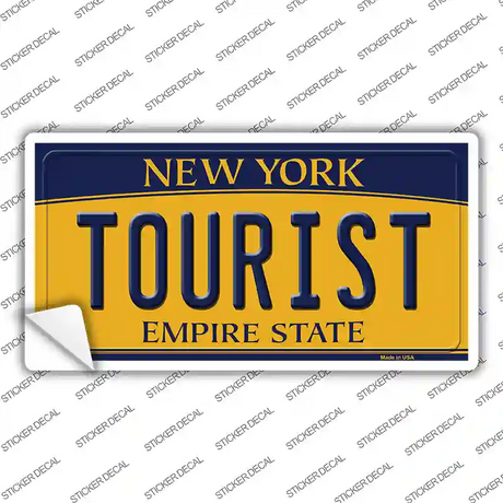 Tourist New York Novelty Sticker Decal Small