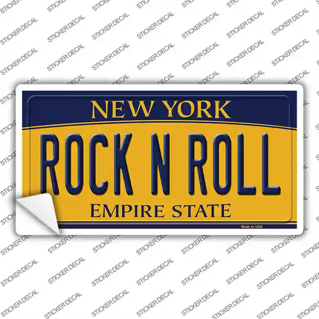 Rock N Roll New York Novelty Sticker Decal Small