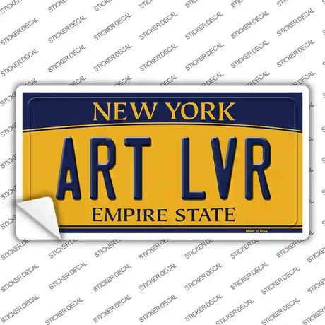 Art Lvr New York Novelty Sticker Decal Small