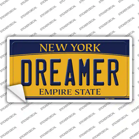 Dreamer New York Novelty Sticker Decal Small