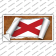 Alabama Flag Scroll Novelty Sticker Decal Small