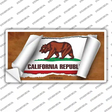 California Flag Scroll Novelty Sticker Decal Small