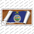 Kansas Flag Scroll Novelty Sticker Decal Small