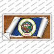 Minnesota Flag Scroll Novelty Sticker Decal Small