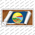 Montana Flag Scroll Novelty Sticker Decal Small