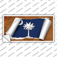 South Carolina Flag Scroll Novelty Sticker Decal Small