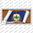 Vermont Flag Scroll Novelty Sticker Decal Small