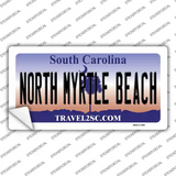 North Myrtle Beach State Background Novelty Sticker Decal Small