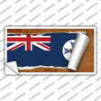 Queensland Flag Scroll Novelty Sticker Decal
