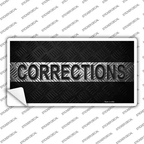 Corrections Novelty Sticker Decal Small