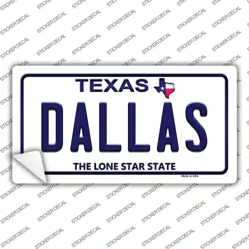 Dallas Texas Novelty Sticker Decal Small