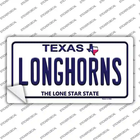 Longhorn Texas Novelty Sticker Decal Small