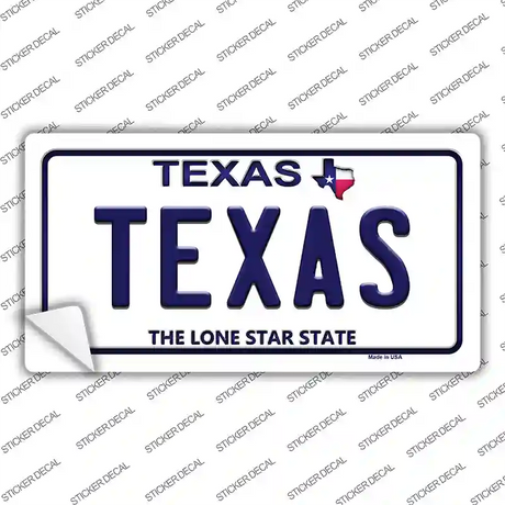 Texas Novelty Sticker Decal Small