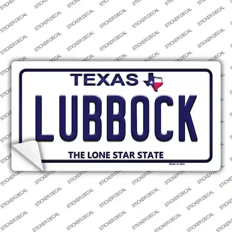 Lubbock Texas Novelty Sticker Decal Small