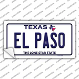 El Paso Texas Novelty Sticker Decal Small