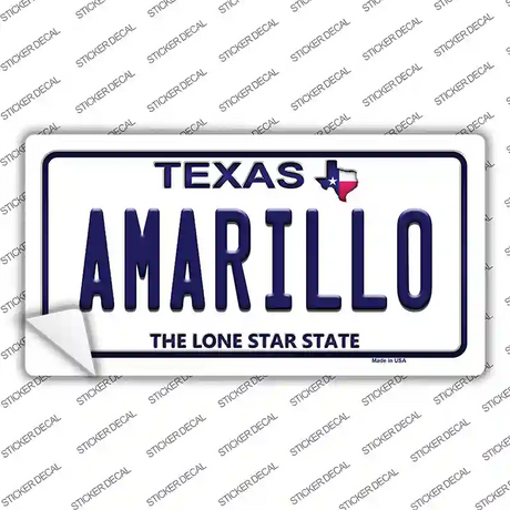 Amarillo Texas Novelty Sticker Decal Small