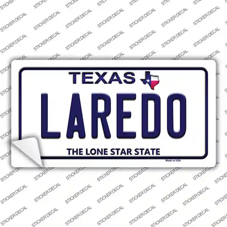 Laredo Texas Novelty Sticker Decal Small