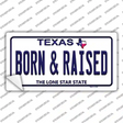 Born and Raised Texas Novelty Sticker Decal Small