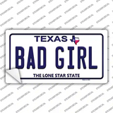 Bad Girl Texas Novelty Sticker Decal Small