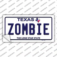 Zombie Texas Novelty Sticker Decal Small