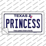 Princess Texas Novelty Sticker Decal Small