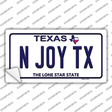 N Joy TX Texas Novelty Sticker Decal Small