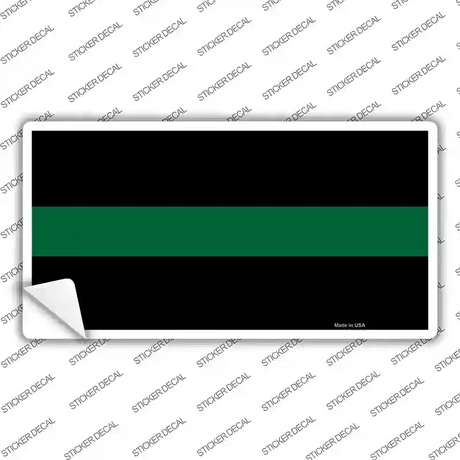 Thin Green Line Novelty Sticker Decal Small