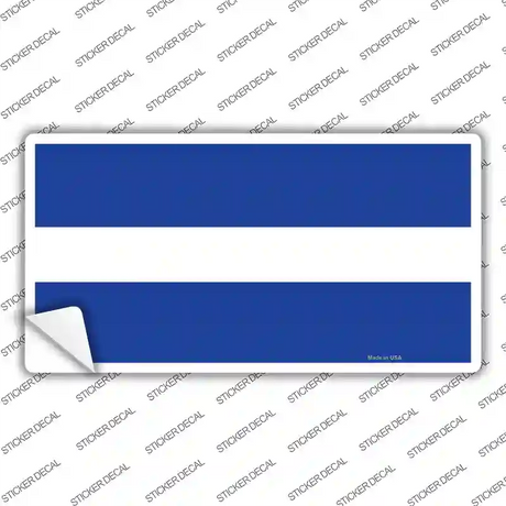 Thin White Line On Blue Novelty Sticker Decal Small