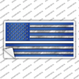 Blue American Flag Thin White Line Novelty Sticker Decal Small