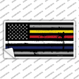 American Flag Police / Fire / EMS Novelty Sticker Decal Small