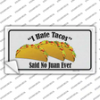 Tacos Novelty Sticker Decal