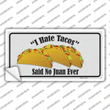 Tacos Novelty Sticker Decal