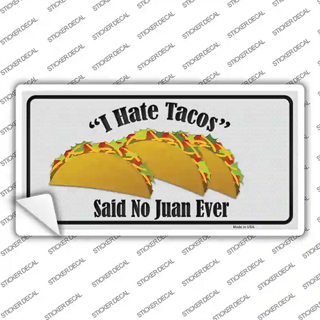 Tacos Novelty Sticker Decal