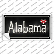 Alabama Flag Script Novelty Sticker Decal Small