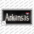 Arkansas Flag Script Novelty Sticker Decal Small