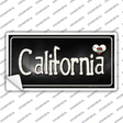 California Flag Script Novelty Sticker Decal Small