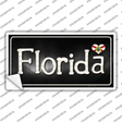 Florida Flag Script Novelty Sticker Decal Small