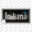 Indiana Flag Script Novelty Sticker Decal Small