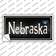 Nebraska Flag Script Novelty Sticker Decal Small