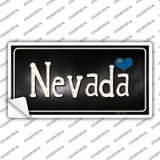 Nevada Flag Script Novelty Sticker Decal Small