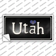 Utah Flag Script Novelty Sticker Decal Small