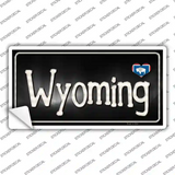 Wyoming Flag Script Novelty Sticker Decal Small