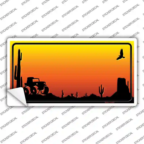 Jeep Blank Scenic Novelty Sticker Decal Small