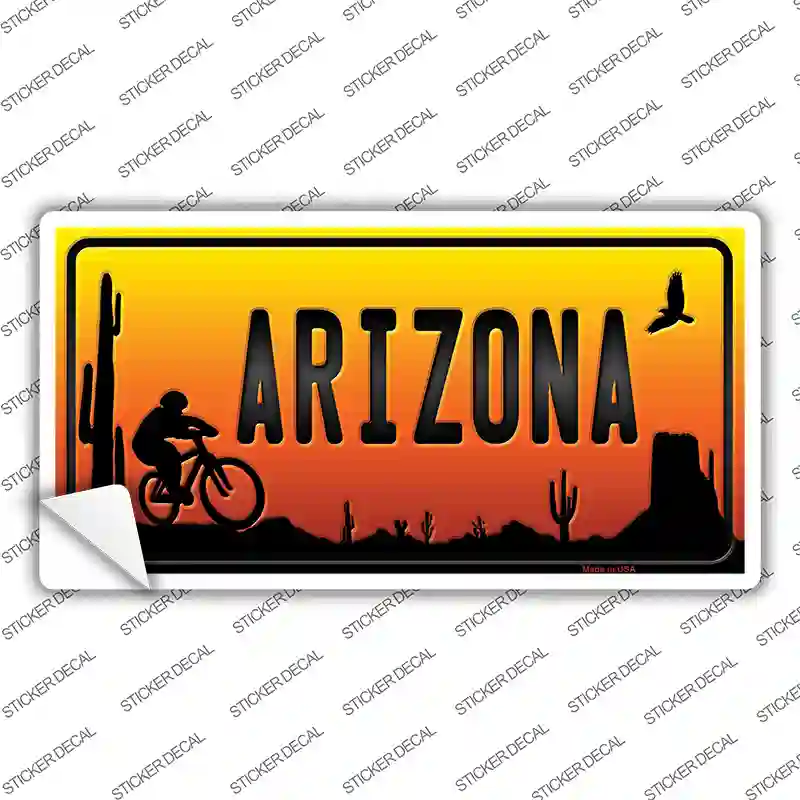 Biker Arizona Scenic Novelty Sticker Decal Small