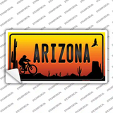 Biker Arizona Scenic Novelty Sticker Decal Small